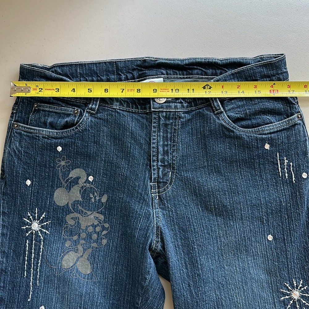 Disney Women's Dark Blue Straight Leg Jeans - Picture 10 of 16
